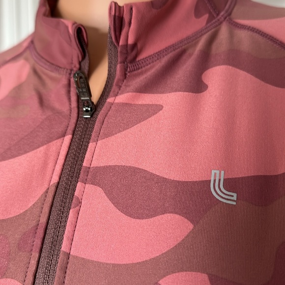 LOLE “ELIANA” ZIP-UP TRACK JACKET W/ THUMBHOLES. Size M. Pink camo. VG/EUC. - Picture 3 of 12